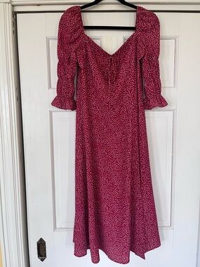 NWT OPT she’s picky red floral dress